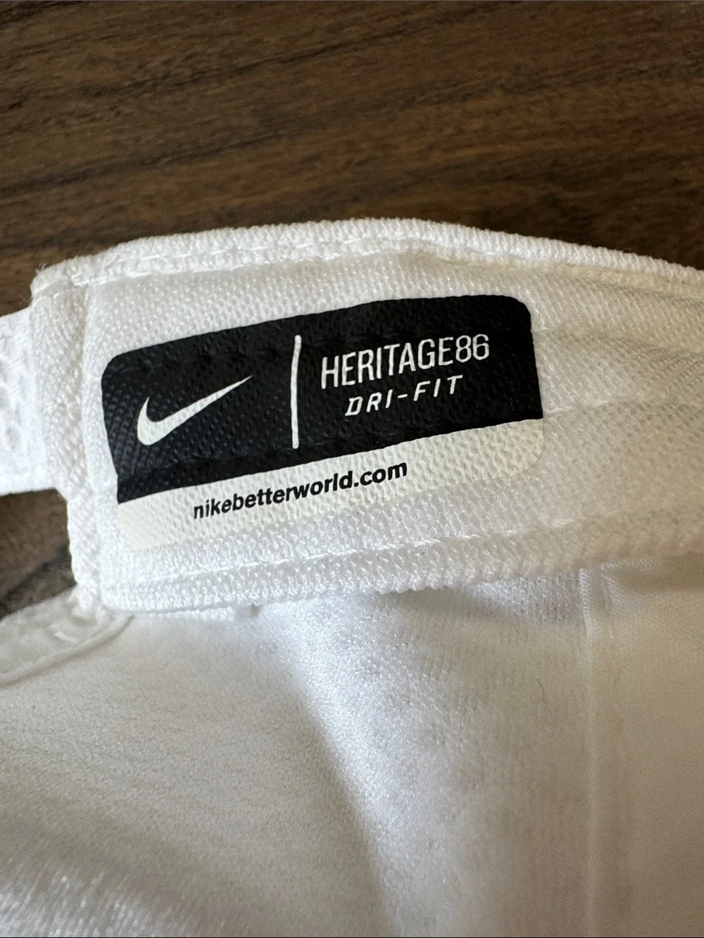 Nike Heritage86 White Textured Swoosh Baseball Cap